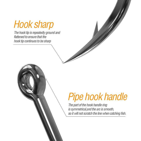 Image of DONQL Fishing Hooks Barbed | 100 Pieces