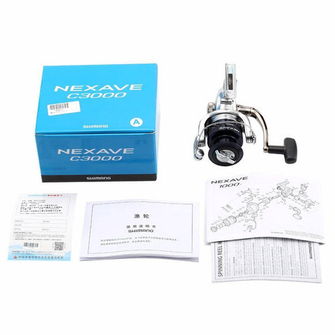 Image of SHIMANO NEXAVE Spinning Fishing Reel | 5.0:1 Gear Ratio 3+1BB | Fresh/Saltwater