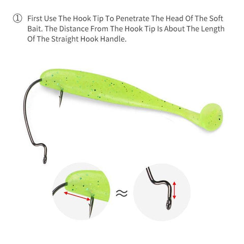 Image of LINNHUE Carbon Steel Fishing Hooks | 10 Pieces