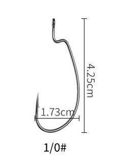 Image of LINNHUE Carbon Steel Fishing Hooks | 10 Pieces