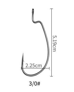 Image of LINNHUE Carbon Steel Fishing Hooks | 10 Pieces