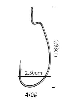 Image of LINNHUE Carbon Steel Fishing Hooks | 10 Pieces
