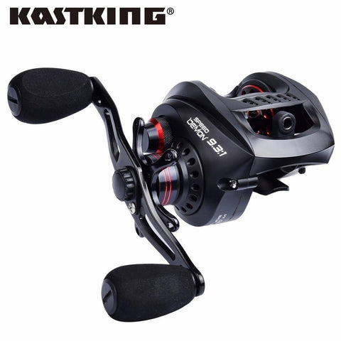 Image of KastKing Speed Demon Baitcasting Fishing Reel | 9.3:1 Gear Ratio 12+1 BB | Max Drag 13.2 lbs |LIGHTNING FAST Ultralight Strong Body | Fresh/Saltwater Fishing