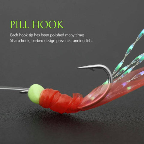 Image of LINNHUE Luminous Bionic Fishing Hooks | 6 Pieces Lot