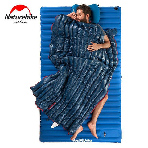 Image of Naturehike 570g Ultralight Waterproof White Goose Down Sleeping Bag Envelope Type Lazy Bag Camping Sleeping Bags NH17Y010-R