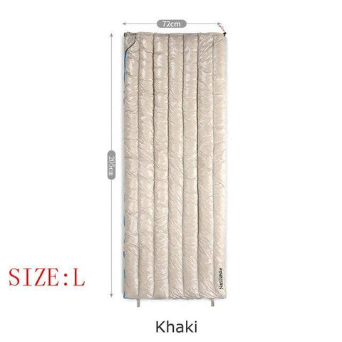 Image of Naturehike 570g Ultralight Waterproof White Goose Down Sleeping Bag Envelope Type Lazy Bag Camping Sleeping Bags NH17Y010-R