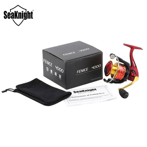 Image of SeaKnight FENICE Spinning Reel | 5.2:1 Gear Ratio 10+1 BB | Magnetic Brake, 13.2 lb Max Drag | Worm Shaft Transport Structure