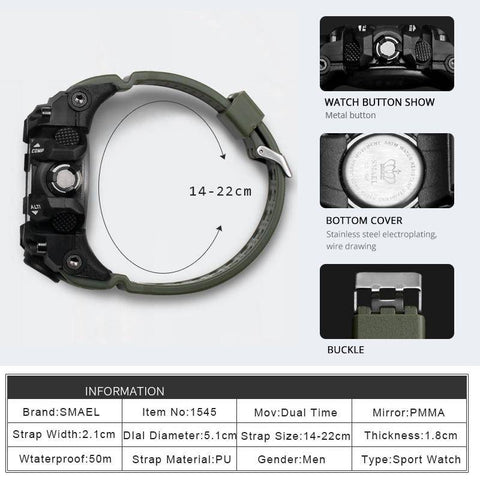 Image of Men Military Watch 50m Waterproof
