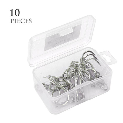 Image of LINNHUE Classic Treble Standard Strength Fishing Hooks | Two Variants | 10 Pieces