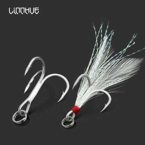 Image of LINNHUE Classic Treble Standard Strength Fishing Hooks | Two Variants | 10 Pieces
