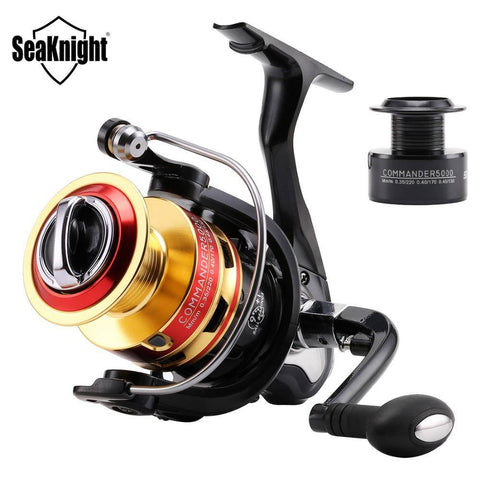 Image of KastKing COMMANDER Carp Fishing Spinning Reel | 5.2:1 or 4.7:1 Gear Ratio 9+1 BB | Max Drag 16.5 lbs | Free Spare Spool