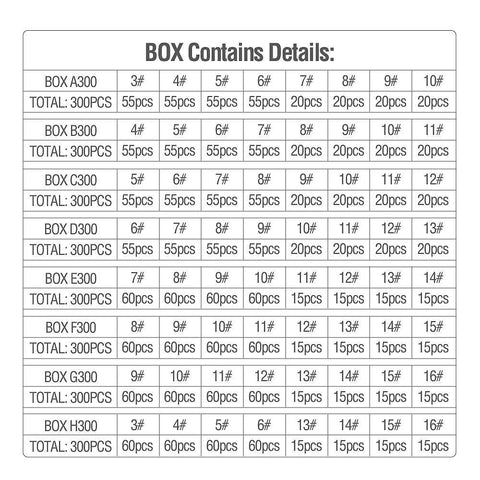 Image of DONQL Fishing Hooks Barbed | 300 Pieces