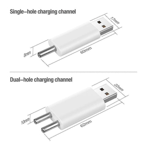 Image of DONQL USB Charger For Electronic Floats Batteries + 2 Batteries Included