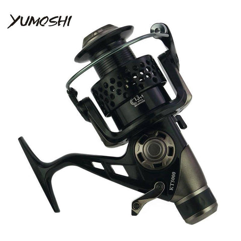 Image of 2018 New Double Brake Fishing Reel 3000-8000 series reel Carp Fishing Feeder Spinning Reel Spinning wheel type fishing wheel KT