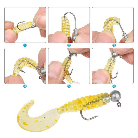 Image of DONQL Lead Head Fishing Hook | 1-20g | 20pcs/Box