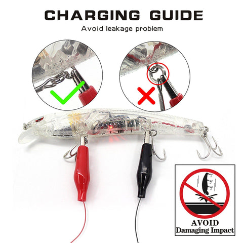 Image of 🐟TRUSCEND 4.9" Hi- Tech Fishing Lures 4 | Rechargeable | LED Fishing | Electric Vibration 🐟