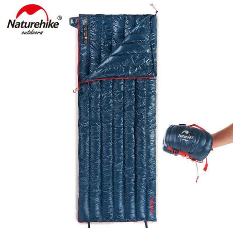 Image of Naturehike 570g Ultralight Waterproof White Goose Down Sleeping Bag Envelope Type Lazy Bag Camping Sleeping Bags NH17Y010-R