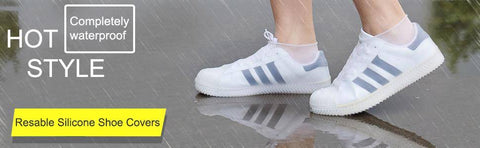 Image of Non-Slip Reusable Waterproof Silicone Shoe Cover