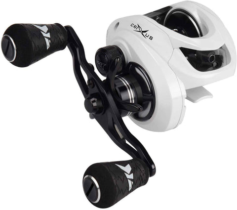 Image of KastKing 2019 New Crixus Glacier White  Baitcasting Reels | 6.5:1  Gear Ratio 5+1 BB , 8-pc Magnetic Brake, 17.6lbs MAX Drag |