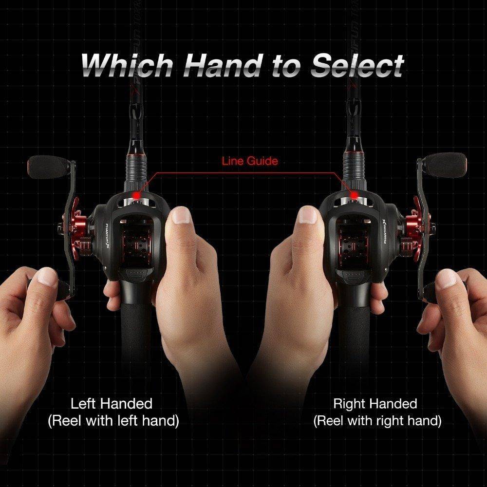 Piscifun Phantom X Baitcasting Fishing Reel | 5.3:1-6.3:1- 7.6:1 Gear Ratio |8 Ball Bearings | 18 lbs Max Drag |Carbon Fiber Handle