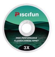Piscifun Fluorocarbon Fly Fishing Tippet 33yd(30M)|Low Visibility| 0X-6X