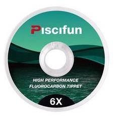 Piscifun Fluorocarbon Fly Fishing Tippet 33yd(30M)|Low Visibility| 0X-6X