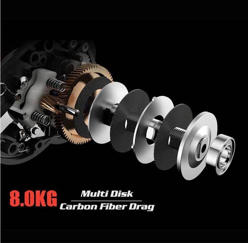 JITAI GTS  Baitcasting Fishing Reel| 7.0: 1 Gear Ratio |11+1 BB|17.5 lbs Max Stopping Power |Freshwater & Saltwater