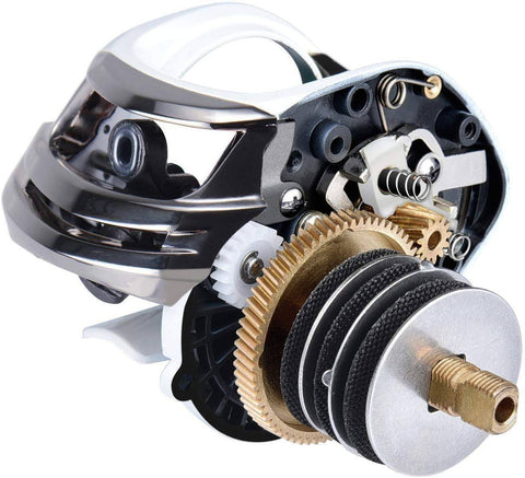 Image of KastKing WhiteMax Low-Speed  Baitcasting Reels |  5.3:1  Gear Ratio 11+1 BB | Ideal for Deep Water 