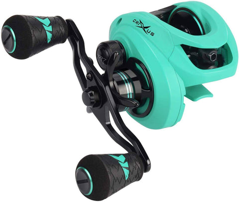 Image of KastKing 2019 New Crixus Sea Spray Baitcasting Reels | 6.5:1  Gear Ratio 5+1 BB , 8-pc Magnetic Brake, 17.6lbs MAX Drag | Super Polymer Grip and Carbon Infuseame