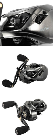 Image of Fishband GH150 Baitcasting Fishing Reel | 7.2:1 Gear Ratio 11+1 Ball Bearings | Carbon Fiber + Aluminium Alloy