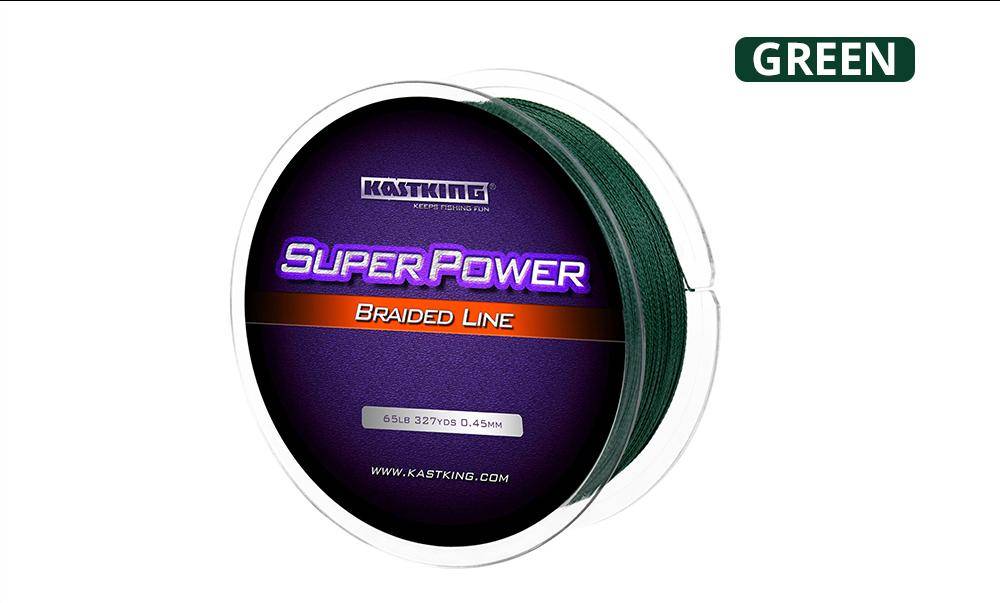KastKing SuperPower  Braided Fishing Line Series  | 4 Strand 10-50LB |328yd-1093yd (300m-1000m)