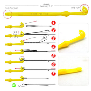 Quick Line and Hook Knot Tying Tool Kit