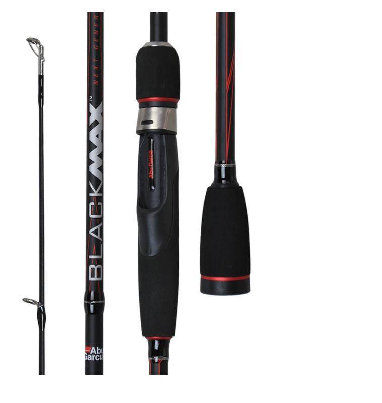 Abu Garcia Black MAX Baitcasting Lure Fishing Rod  | Carbon Fiber | LENGTH - 6'6" ; 6'11'' | POWER-M|