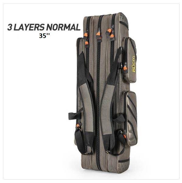 4 Layer Fishing Bag Large Capacity Portable Fish Pole Tools Storage Bag Tackle Gear Bags Shoulder Handbag Outdoor Sport XA9G