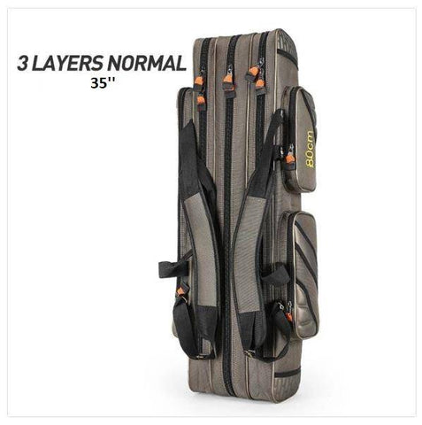 Image of 4 Layer Fishing Bag Large Capacity Portable Fish Pole Tools Storage Bag Tackle Gear Bags Shoulder Handbag Outdoor Sport XA9G