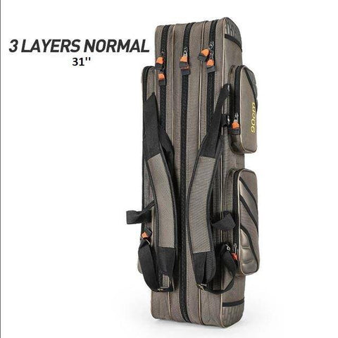 Image of 4 Layer Fishing Bag Large Capacity Portable Fish Pole Tools Storage Bag Tackle Gear Bags Shoulder Handbag Outdoor Sport XA9G