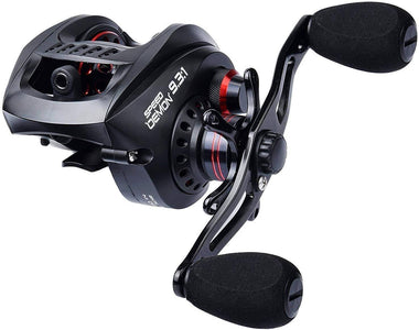 KastKing Speed Demon Baitcasting Fishing Reel | 9.3:1 Gear Ratio  12+1 BB | Max Drag 13.2 lbs |LIGHTNING FAST Ultralight Strong Body | Fresh/Saltwater Fishing