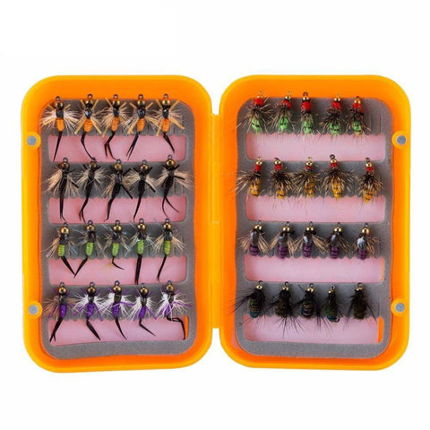 Image of Wet Flies Fly Fishing Lure | 40PCS with Fly Box |