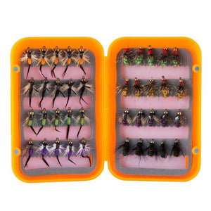 Wet Flies Fly Fishing Lure | 40PCS with Fly Box |