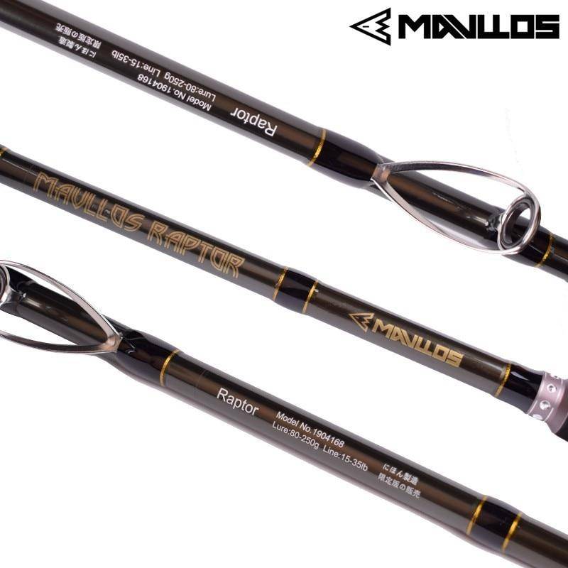 Mavllos Raptor Spinning Fishing Rod | Length: 66''- 70.8'' |Power M |15-35Lb Superhard Saltwater
