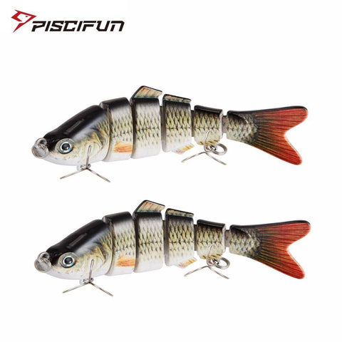 Image of Piscifun 2 Pieces Fishing Lure 3.94''/10cm | 2 Hook Fishing Baits Pesca Cebo