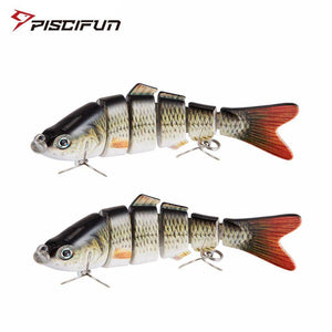 Piscifun 2 Pieces Fishing Lure 3.94''/10cm | 2 Hook Fishing Baits Pesca Cebo