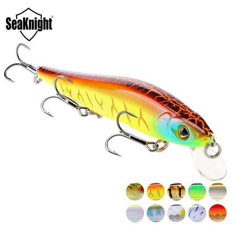 Image of SeaKnight SK020 Fishing Lure 1PC Minnow 14g 110mm 0-1M Depth Wobbling Minnow Floating Lure Hard Bait Fishing Wobblers 10 Colors