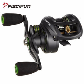 Piscifun Phantom Baitcasting Fishing Reel | 7.0:1 Gear Ratio |6+1 BB| 17 lbs Max Drag |Carbon Frame