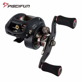 Piscifun SAEX ELITE Baitcasting Reel | 7.3:1 Gear Ratio| 13BB |Max Drag: 11.4 lb/5.2kg |Dual Brake System(Magnetic & Centrifugal)