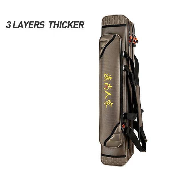4 Layer Fishing Bag Large Capacity Portable Fish Pole Tools Storage Bag Tackle Gear Bags Shoulder Handbag Outdoor Sport XA9G