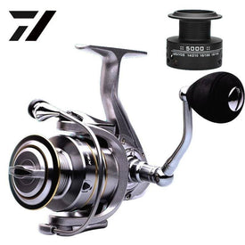 LIEYUWANG Spinning Fishing Reels |5.5:1 Gear Ratio 33 Lbs Max Drag |14+1 BB|Saltwater and Freshwater | Double Spool