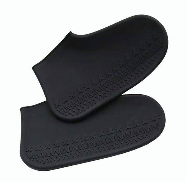 Black Reusable Waterproof Silicone Shoe Cover