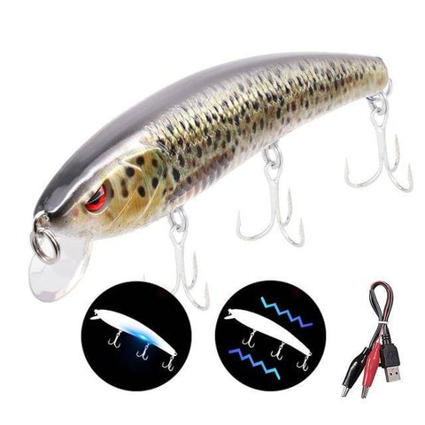 Image of 🐟TRUSCEND 4.9" Hi- Tech Fishing Lures  4 | Rechargeable | LED Fishing | Electric Vibration 🐟