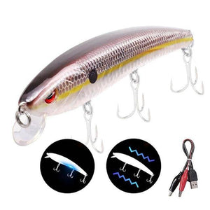 🐟TRUSCEND 4.9" Hi- Tech Fishing Lures  4 | Rechargeable | LED Fishing | Electric Vibration 🐟